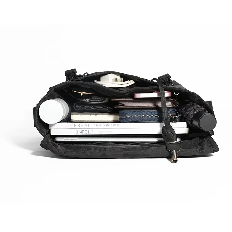 BJIAX Nylon Casual Crossbody Bag Shoulder Bag Regular Men's Black Camouflage-7