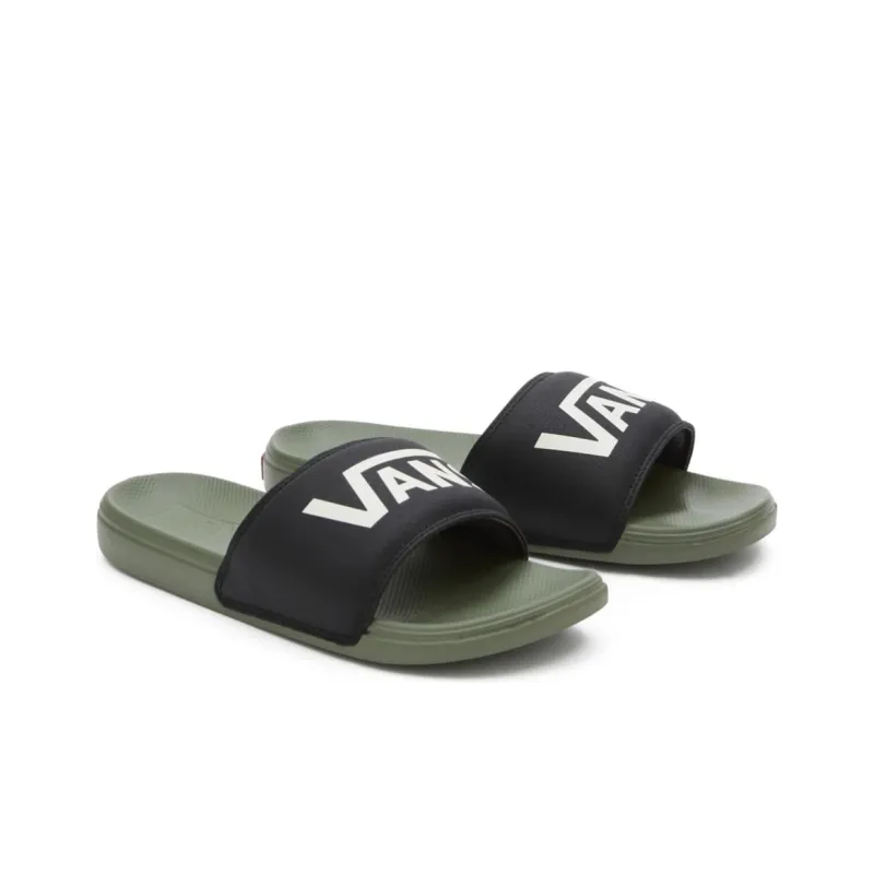 Vans La Costa Slide Slippers Women's Black Green-1
