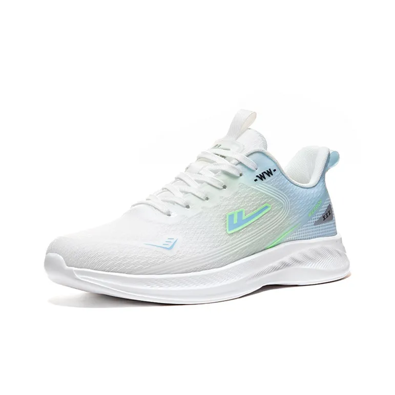 Warrior Wear resistant Lightweight Breathable And Non slip. Low Top Running Shoes Unisex White Moon-1