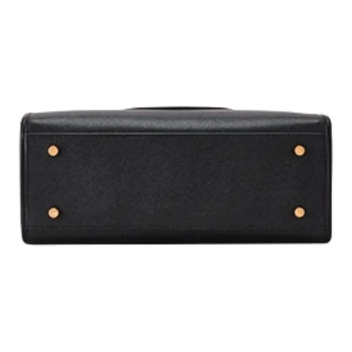 Hush Puppies Cow Leather One Shoulder Handbags Women's Black-4