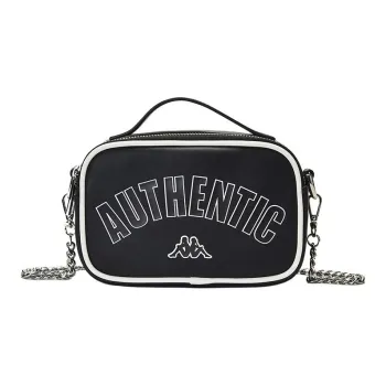 Kappa Artificial Leather Shoulder Bag Crossbody Bag Handbag Regular Women's Black