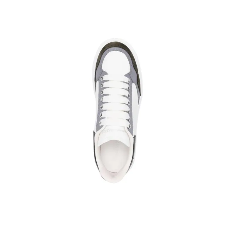 Alexander McQueen Oversized Sneaker 'White Khaki Grey'-4