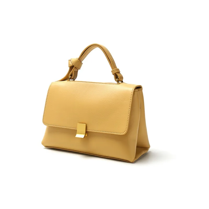Carksky Cow Leather Shoulder Bag Crossbody Bag Handbag Regular Women's White/Black/Yellow/Blue/Brown/Khaki-7