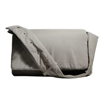 ZARA Nylon Shoulder Bag Crossbody Bag Extra Large Men's Gray
