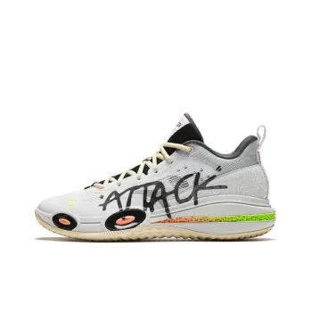 Anta Raid Slip Resistant Low Top Basketball Shoes Women's Gray Green