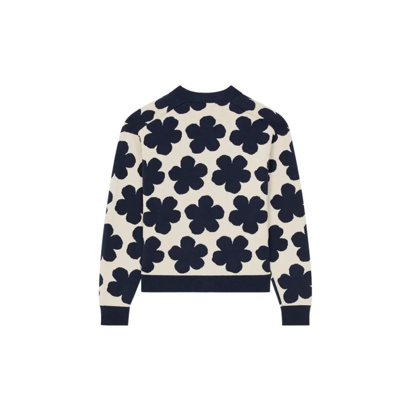 KENZO September Capsule Collection Kenzo X Nigo HANA DOTS Limited Edition FW22 Knitwear Women's Gray White-1
