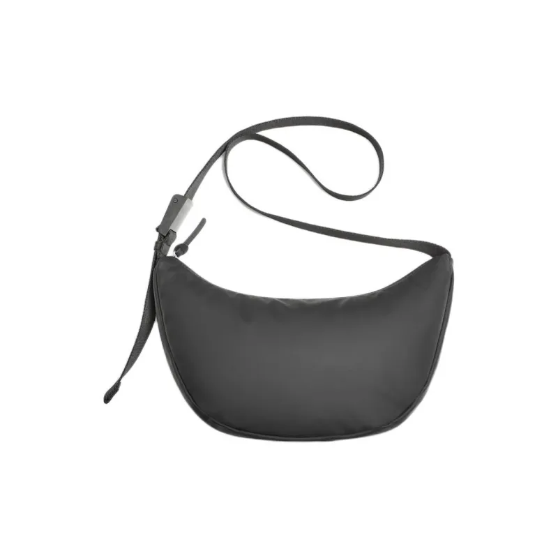 ZARA Polyurethane Shoulder Bag Crossbody Bag Men's Black-0