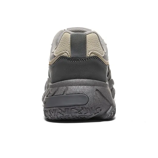 Warrior Low Top Chunky Sneakers Men's Black Gray Color-3