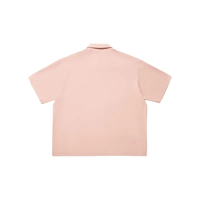 LiNing Vital Series Polo Shirt Unisex New Mist Rose Pink-1