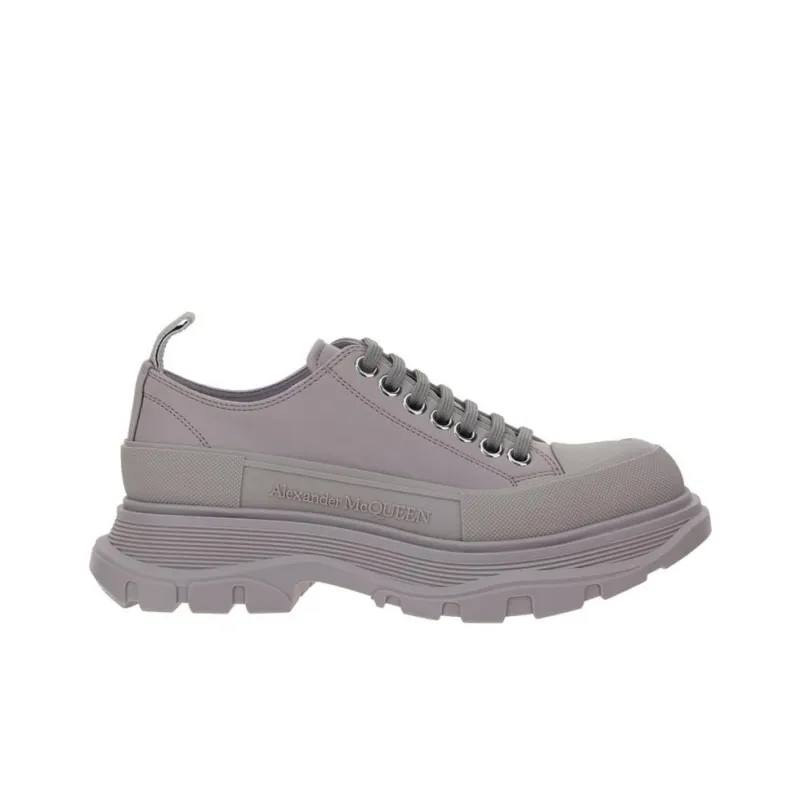 Alexander McQueen Tread Slick Low Lace Up Grey Women's-1