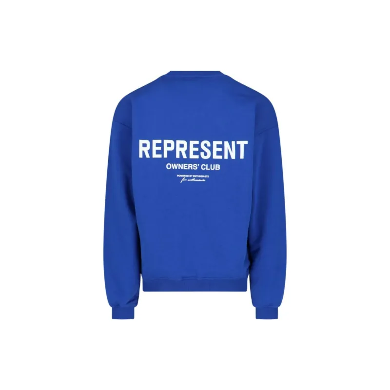 REPRESENT Owners Club Logo Printed Crewneck Sweatshirt-1