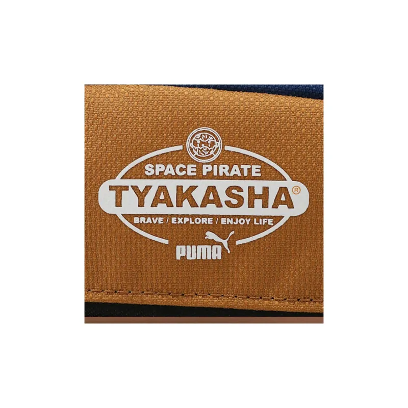 PUMA TYAKASH Collaboration Polyester Sling Bag Crossbody Bag Shoulder Bag Unisex Glacier Blue/Brick Red/Brown-4
