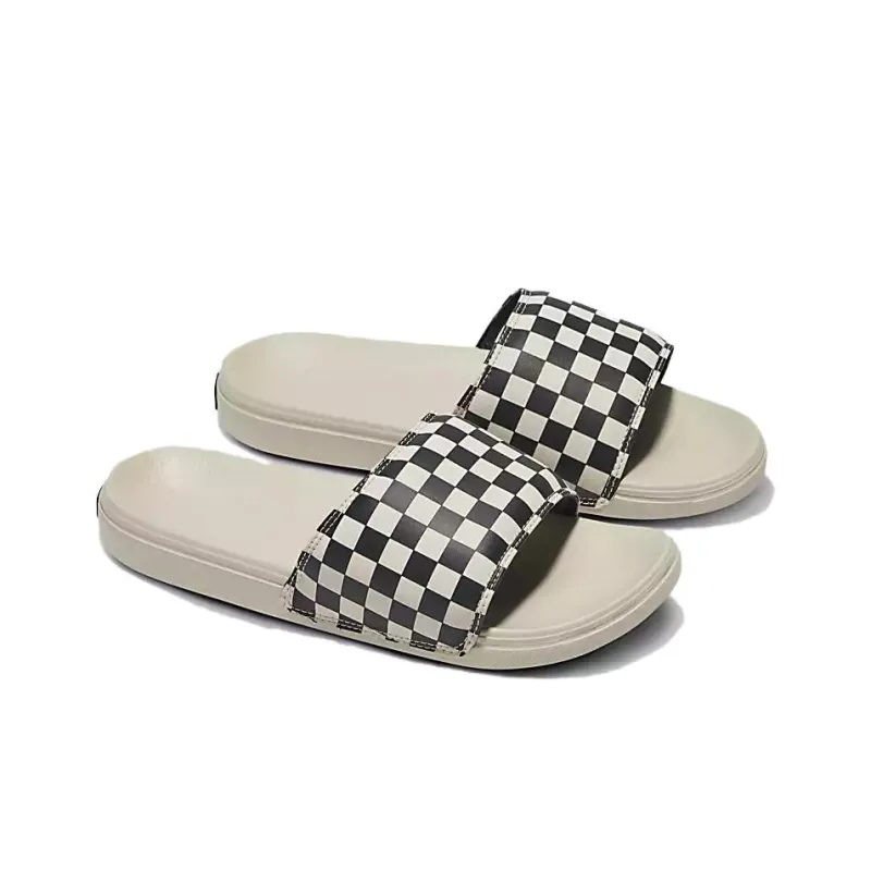Vans Mte La Costa Checkerboard Slides 'White Black'-2