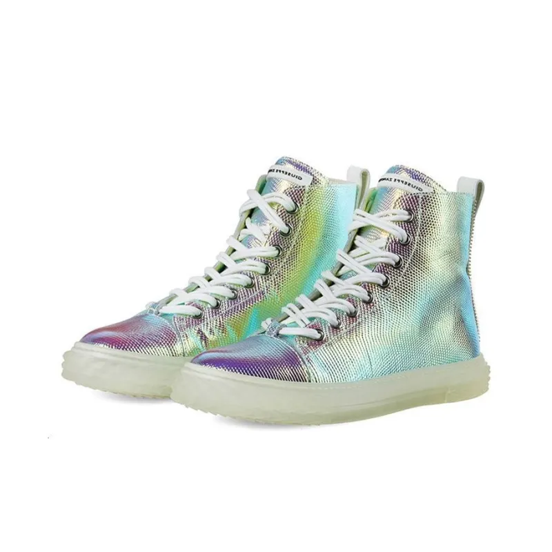 giuseppe zanotti Blabber Shimmering Lizard effect Sneakers-3
