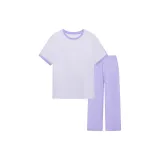 [Short-Sleeved Shirt and Pants]Dragon Clear Purple-Women's