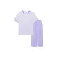 [Short-Sleeved Shirt and Pants]Dragon Sky Purple-Women's