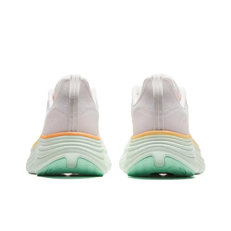 Anta Cushioning Lightweight Low Top Casual Running Shoes Women's Pink Green-3