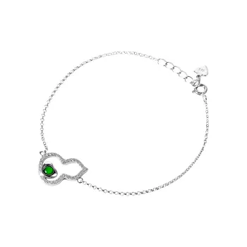 Princess Cui High Ice Jade Wealth Jade Gourd Bracelet Women's