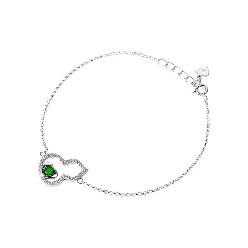 Princess Cui High Ice Jade Wealth Jade Gourd Bracelet Women's-0