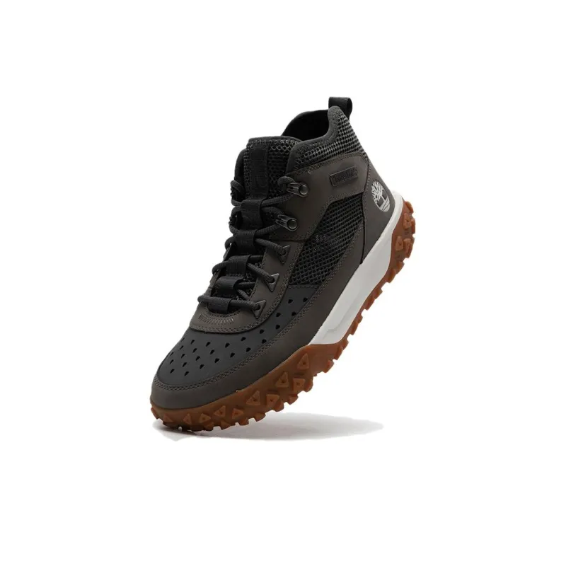 Timberland Greenstride Motion 6 Mid Fabric And Leather Waterproof Boots 'Black'-2