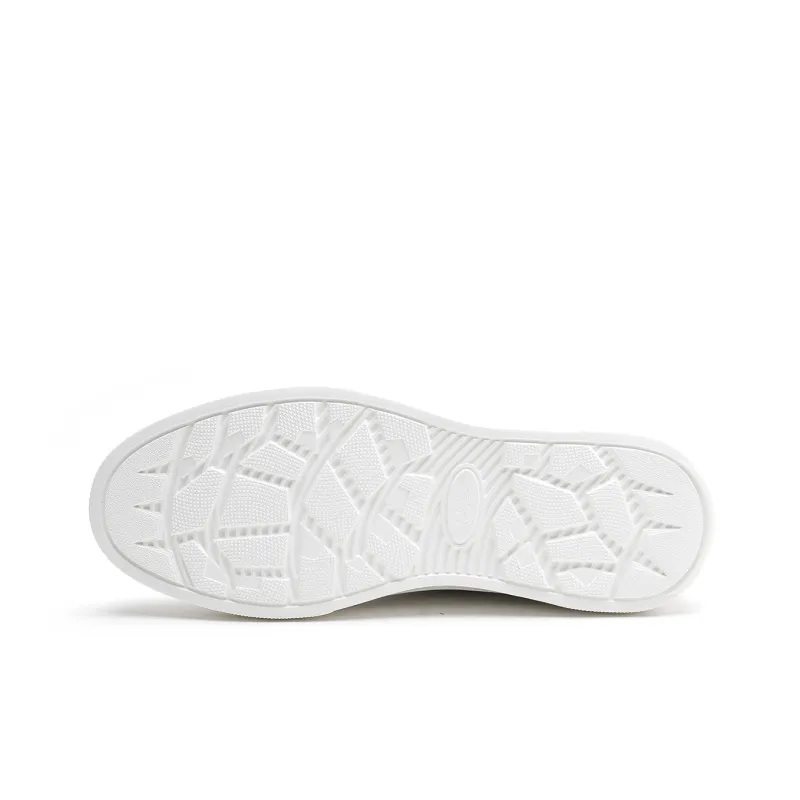 ELLE HOMME Stylish Skateboarding Shoes Men's White Black-4