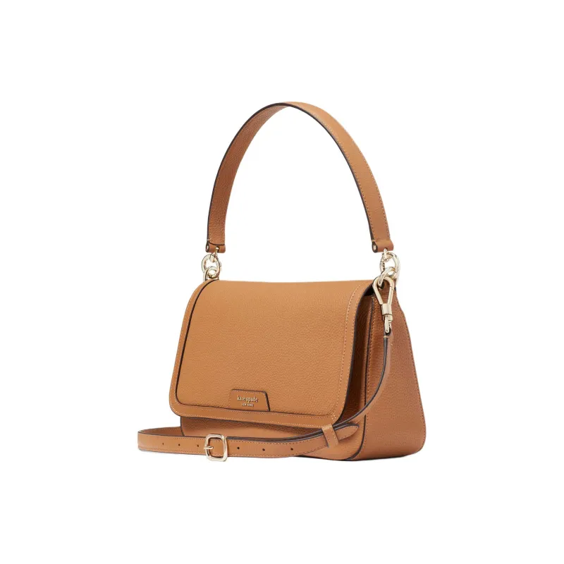 Kate Spade Hudson Litchi Grain Leather Portable Crossbody Bag Shoulder Bag Women's Brown-1