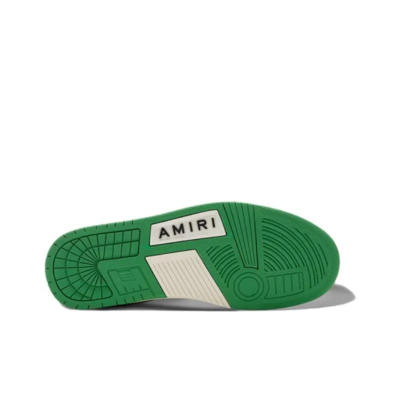 AMIRI Low Top Skateboard Shoes Men's Green-3