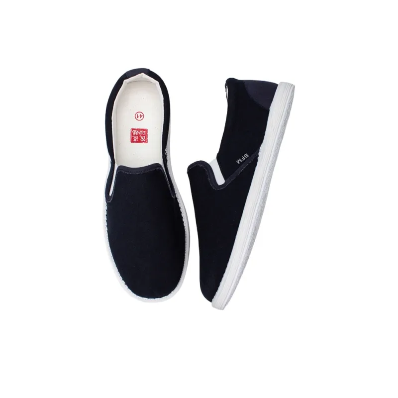 Bian Fumao Durable Breathable Low-Top Canvas Shoes Old Beijing Cloth Shoes Slip-on Men's-14