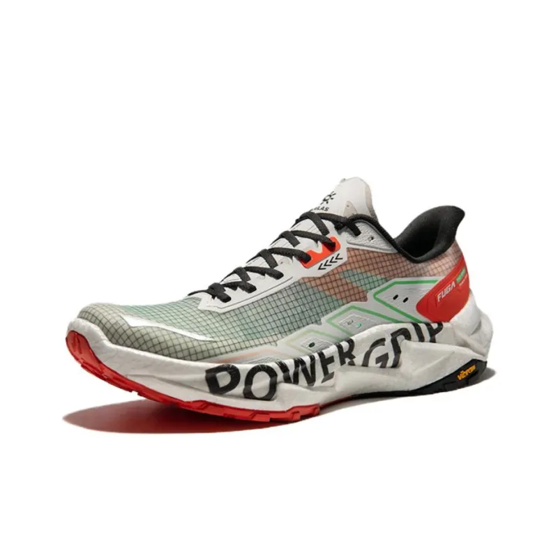 Kailas X KAILAS FUGA YAO SPEED Running Shoes Men Low Top Cloud White/FUG Red-1