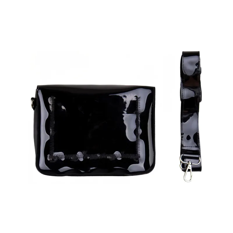 GAONCREW × Oxy Collaboration PVC Fanny Pack Crossbody Bags Regular Unisex Black-1
