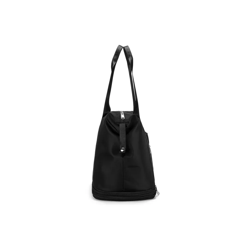 ROBERTA DI CAMERINO Fabric Canvas Lightweight Women's Bag, Travel Bag Women's Black/Purple-4