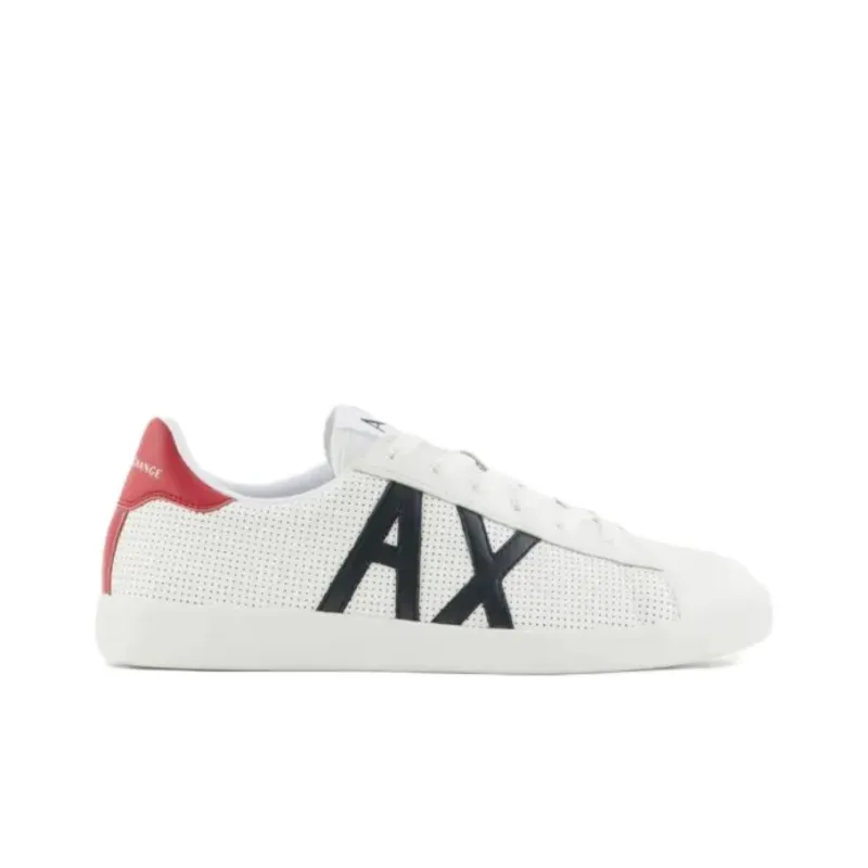 ARMANI EXCHANGEAE Low-Top Skateboard Shoes Men's White-1