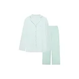 [Long-Sleeved Pants]Blue Green-Women's