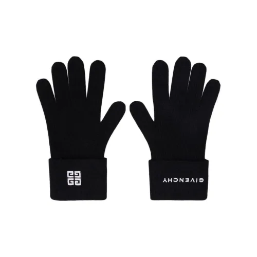 Givenchy Wool/Cashmere Knit Gloves Men's Black