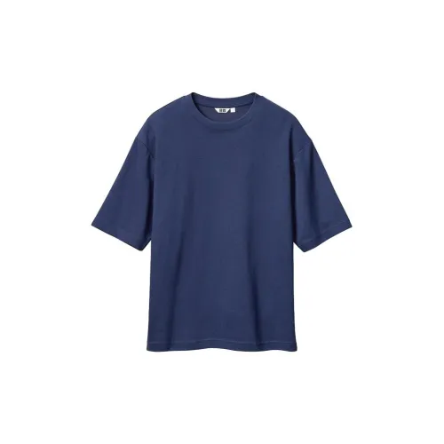 UNIQLO U Collection T-Shirts Men Navy Blue