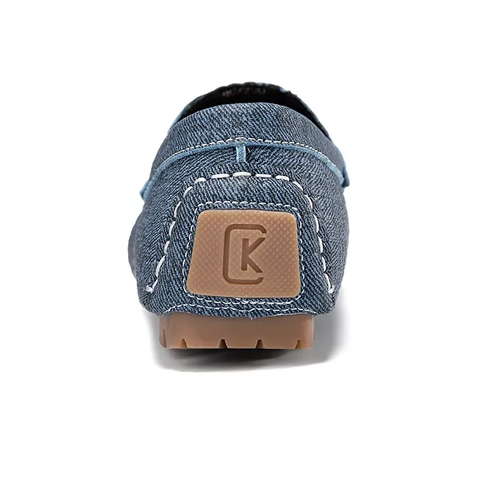 CKVUSAMG Gommino Loafers Men Apple Green/Dark Sky Blue/Beige-14