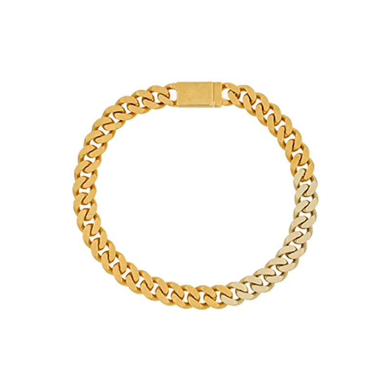 SAINT LAURENT Chain Linked Contrasted Necklace-0