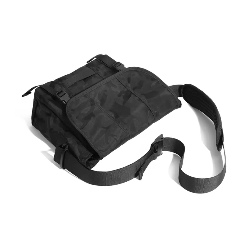 BJIAX Nylon Casual Crossbody Bag Shoulder Bag Regular Men's Black Camouflage-4