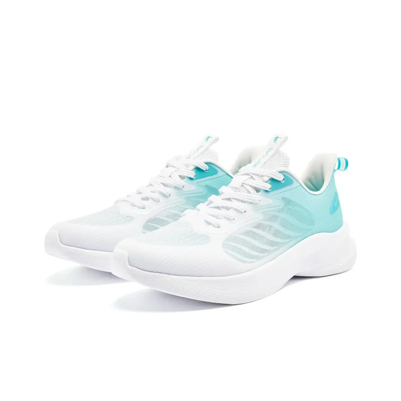 QIAODAN Light LITE Slip Resistant Breathable Lightweight Low Top Q LITESPEED Technology Running Shoes Men's White Blue-2