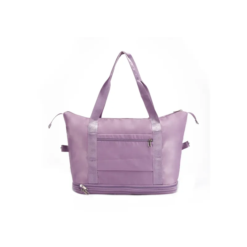 ROBERTA DI CAMERINO Fabric Canvas Lightweight Women's Bag, Travel Bag Women's Black/Purple-11