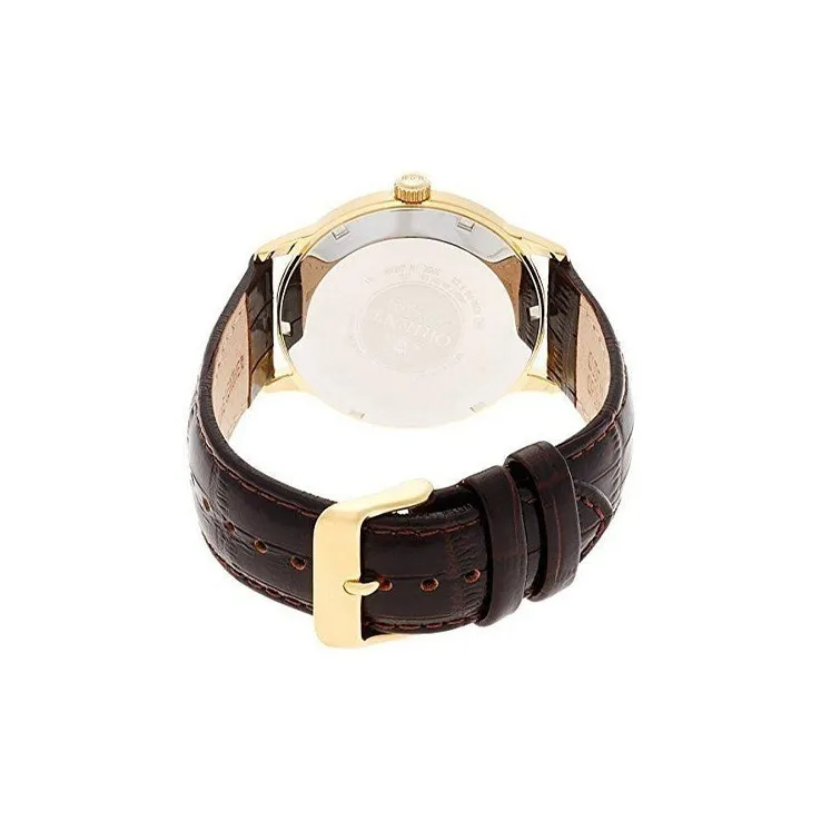 ORIENT Automatic Mechanical Movement Cowhide Strap Watch Men's Watches White Dial FAC00003W-1