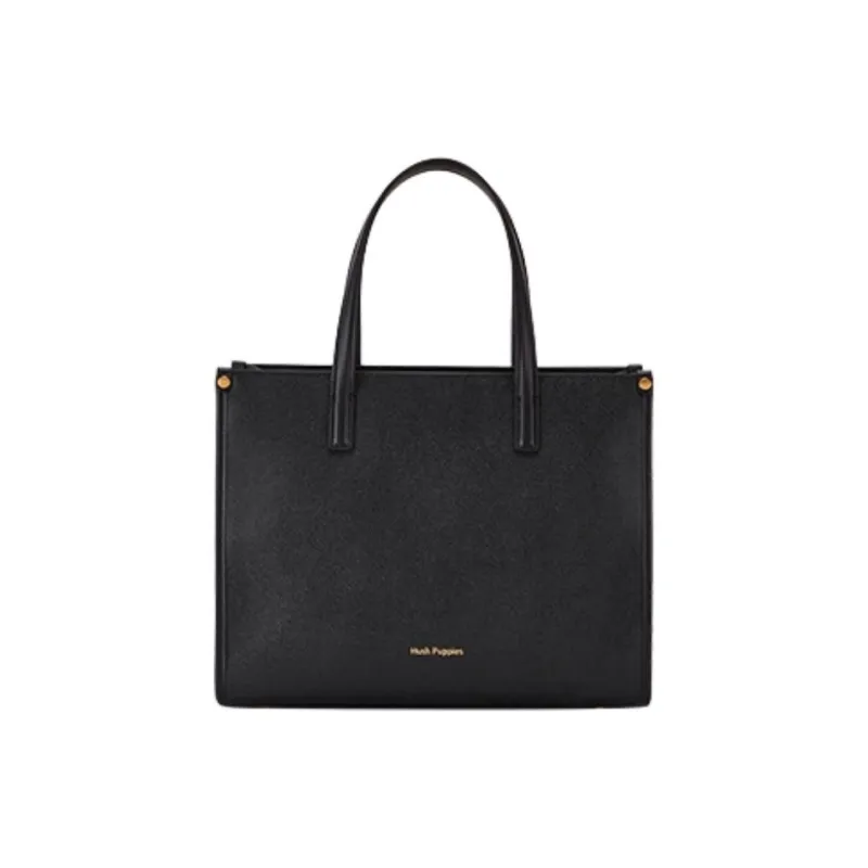 Hush Puppies Cow Leather One Shoulder Handbags Women's Black-3
