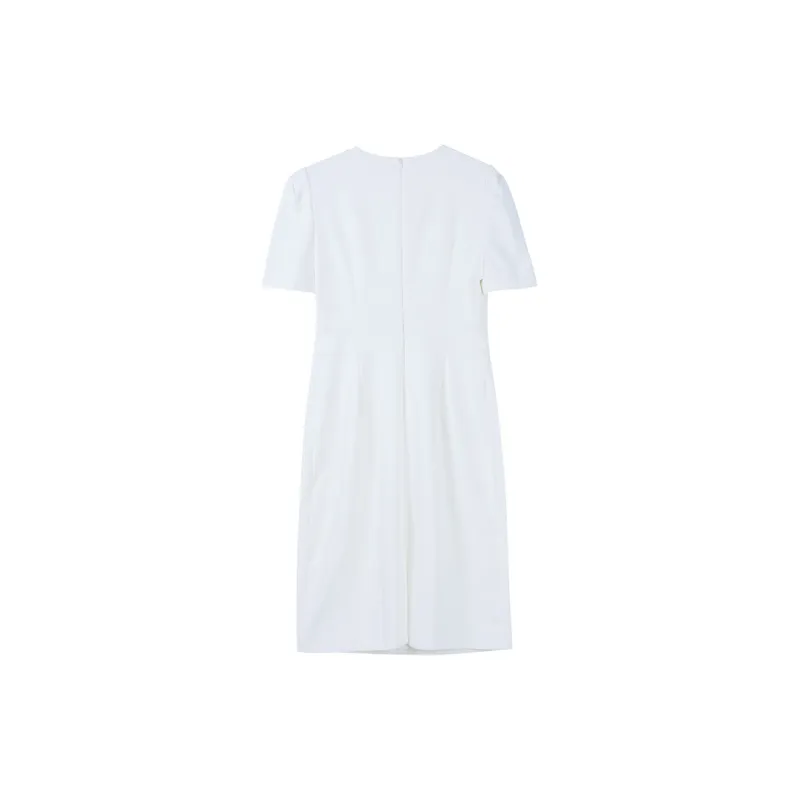 THE SEA LIFE Short Sleeved Dress Women's Camellia White-1