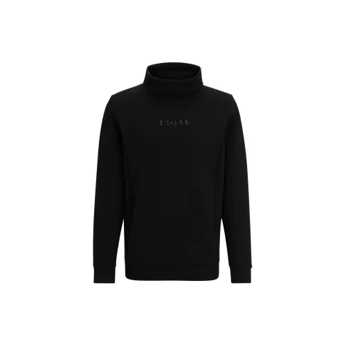 HUGO BOSS Men High Neck Sweatshirt Black