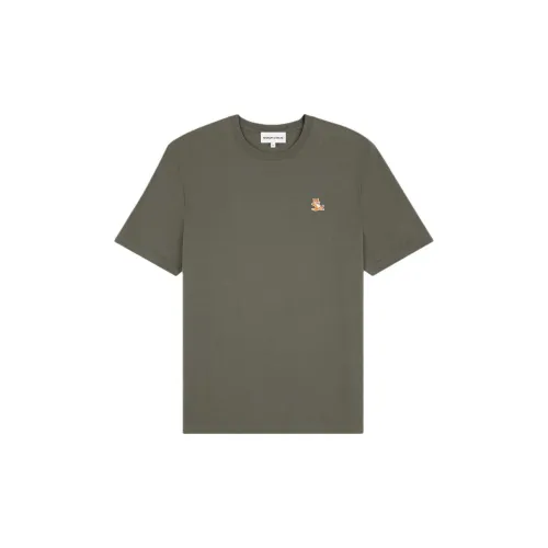 Maison Kitsune T-Shirts Men Army Green