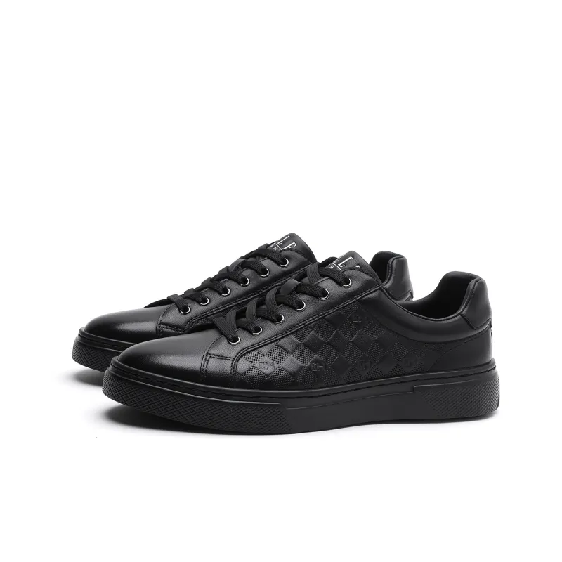 ELLE HOMME Stylish Skateboarding Shoes Men's Black-1