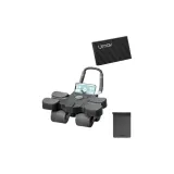 [Slip-Resistant TPE Yoga Mat Combination-Black]4-Wheel 4-Arm Rest Model+Slip-Resistant TPE Yoga Mat, Includes 20MM Knee Pads-Separate