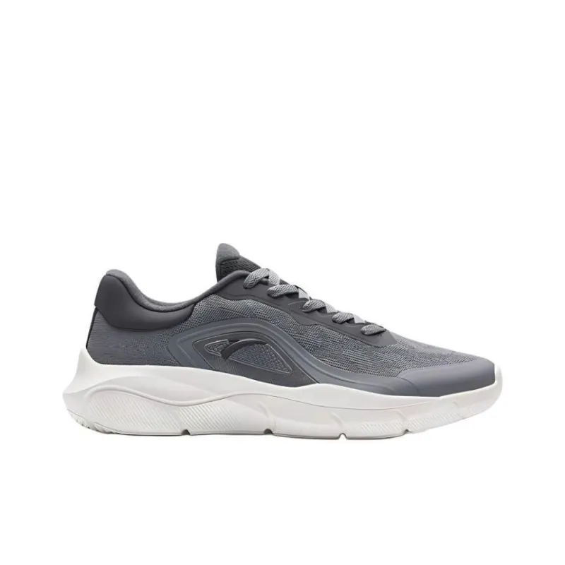 Anta Slip Resistant Low Top Badminton Shoes Men's Gray-1