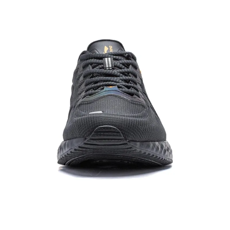 LiNing Cloud Shield Cushioning Reflective Rebound Low Top Running Shoes Men's Black-4