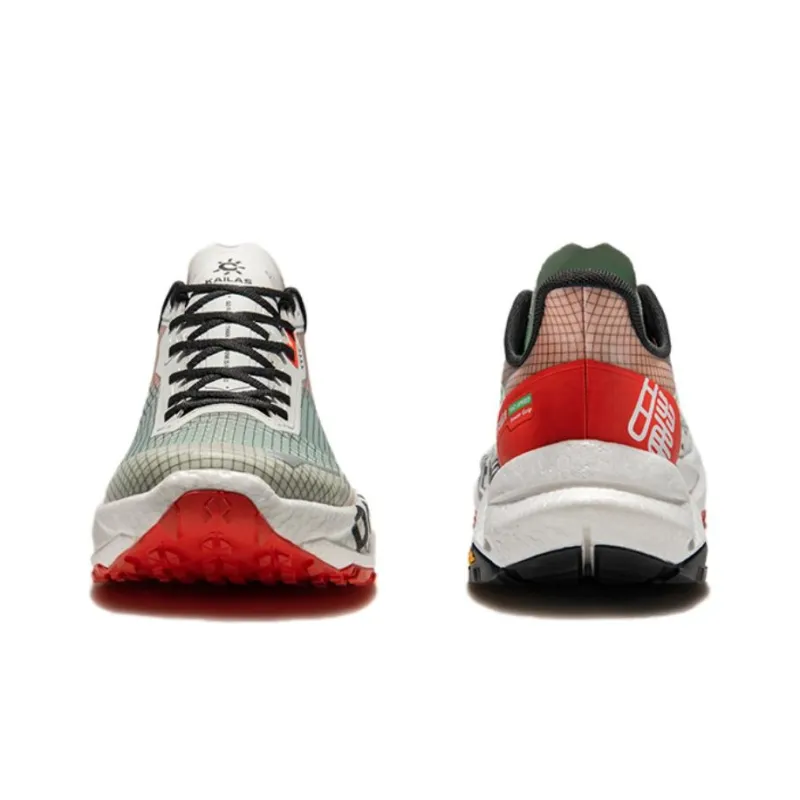 Kailas X KAILAS FUGA YAO SPEED Running Shoes Men Low Top Cloud White/FUG Red-2